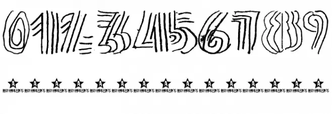 THRASHLINE Font OTHER CHARS