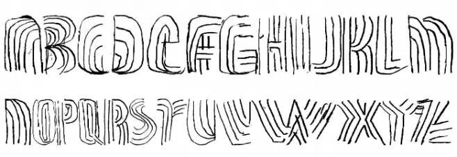 THRASHLINE Font LOWERCASE