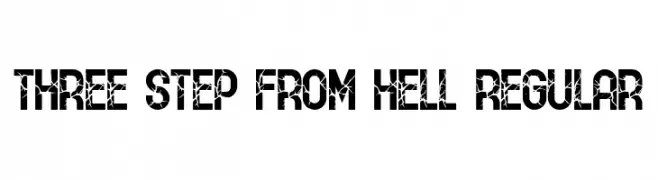 THREE STEP FROM HELL Regular  Frei Schriftart Herunterladen