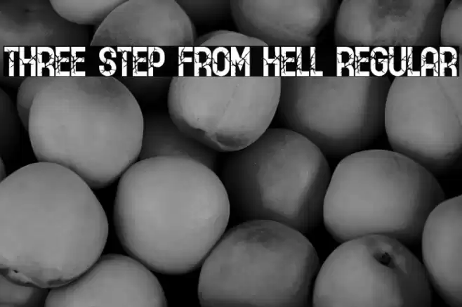 THREE STEP FROM HELL Regular Font examples