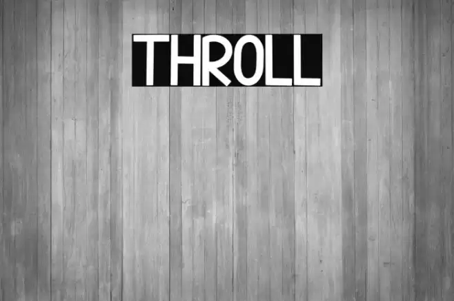 THROLL Font examples