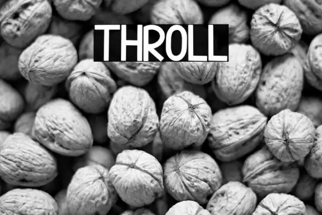 THROLL Font examples
