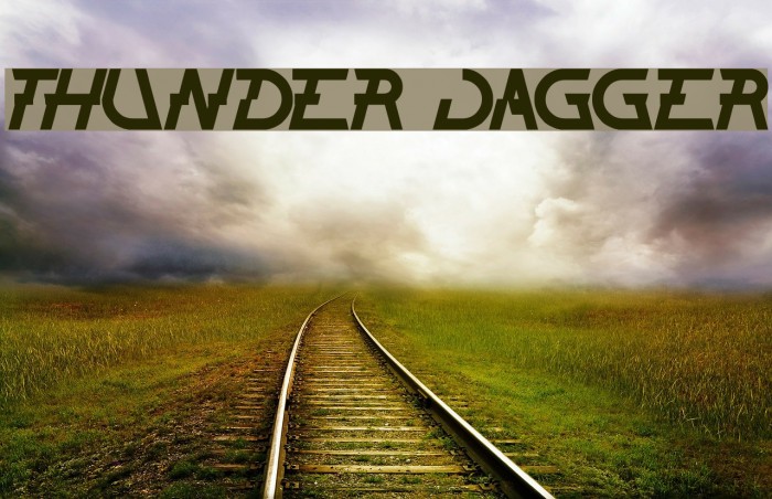 THUNDER JAGGER Font examples