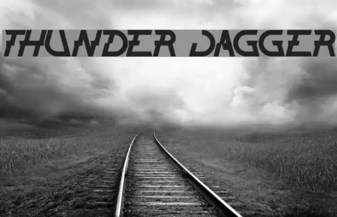 THUNDER JAGGER Font examples