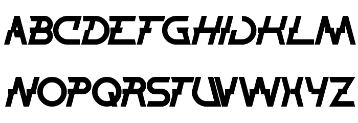 THUNDER JAGGER Font LOWERCASE