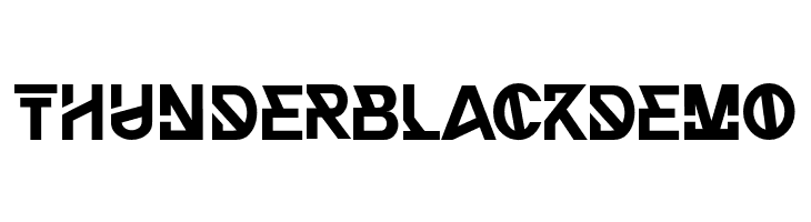 THUNDERBLACKDEMO  font caratteri gratis