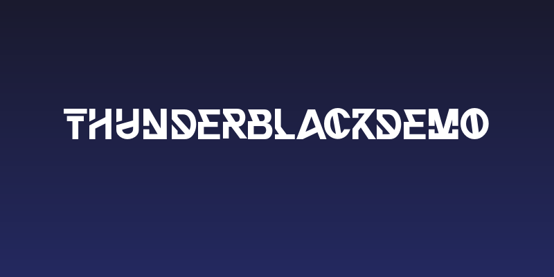 THUNDERBLACKDEMO Social Header