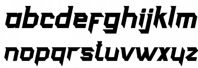 THUNDERBOSS - Personal Use Italic फ़ॉन्ट लोअरकेस