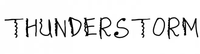 THUNDERSTORM  Fuentes Gratis Descargar