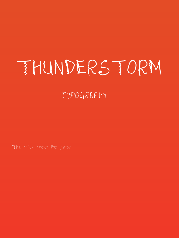 THUNDERSTORM Poster