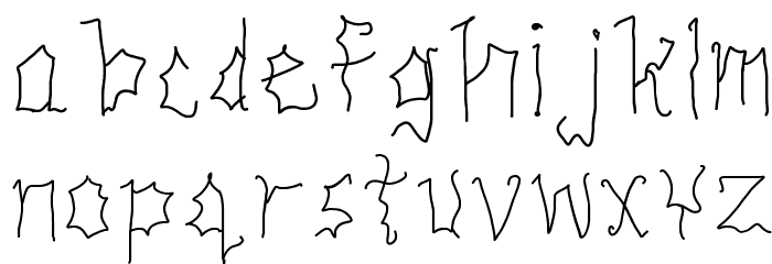 THUNDERSTORM Font LOWERCASE
