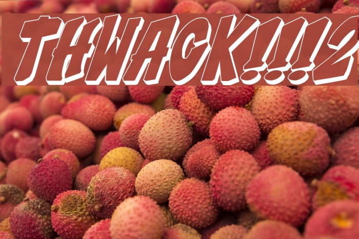 THWACK!!!2 Font examples