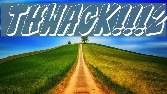 THWACK!!!2 Font examples