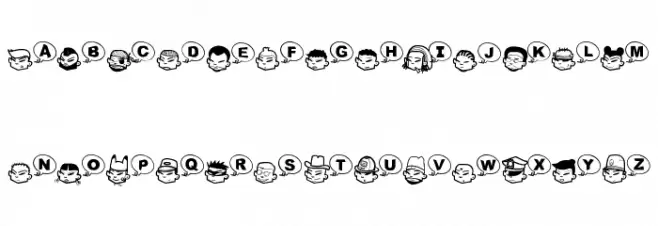 Tha Boukagnes 字体 大写