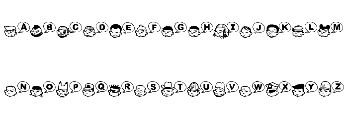 Tha Boukagnes Font LOWERCASE