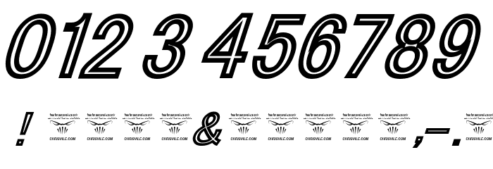 Tha Cool Kidz Black Italic Font OTHER CHARS