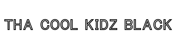 Tha Cool Kidz Black Font