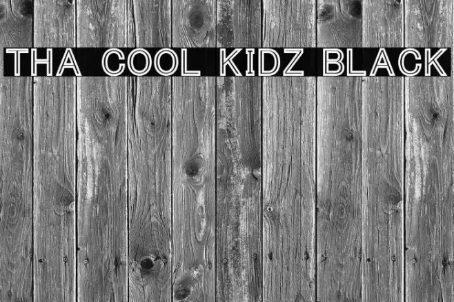 Tha Cool Kidz Black Font examples