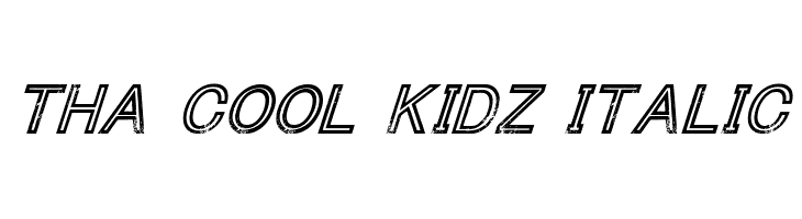 Tha Cool Kidz Italic  Скачать бесплатные шрифты