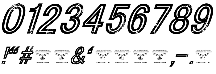 Tha Cool Kidz Italic Font OTHER CHARS
