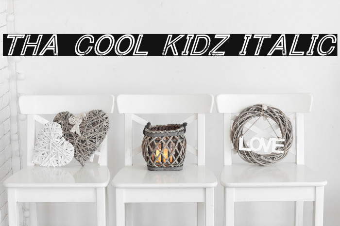 Tha Cool Kidz Italic Font examples