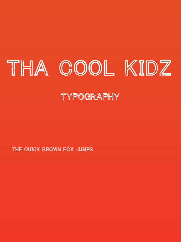 Tha Cool Kidz Regular Poster