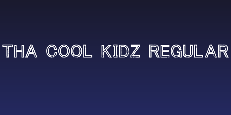 Tha Cool Kidz Regular Social Header