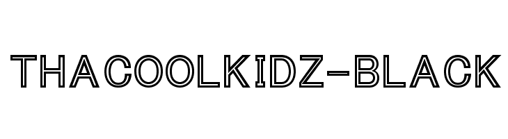 ThaCoolKidz-Black Font