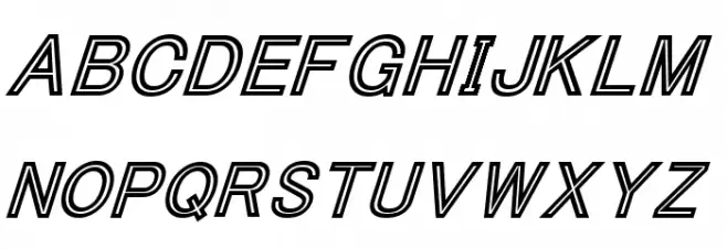 ThaCoolKidz-BlackItalic フォント 大文字