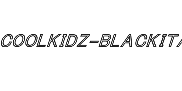 ThaCoolKidz-BlackItalic Logo