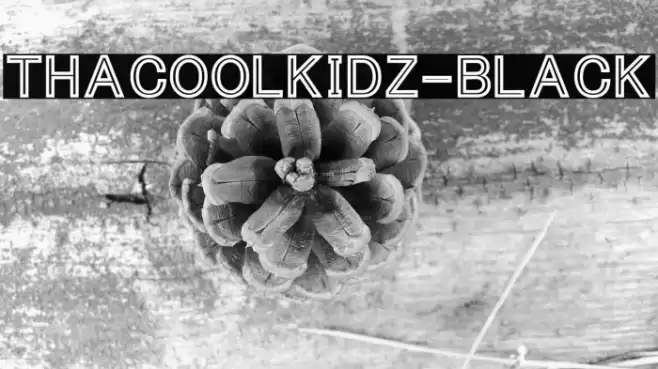 ThaCoolKidz-Black Font examples