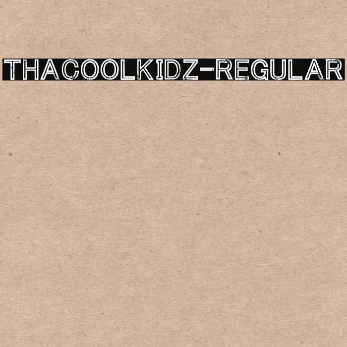 ThaCoolKidz-Regular Font examples
