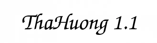 ThaHuong 1.1  Fuentes Gratis Descargar