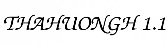 ThaHuongH 1.1  Fuentes Gratis Descargar
