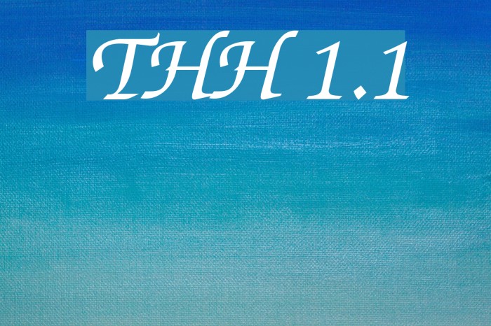 ThaHuongH 1.1 Font examples