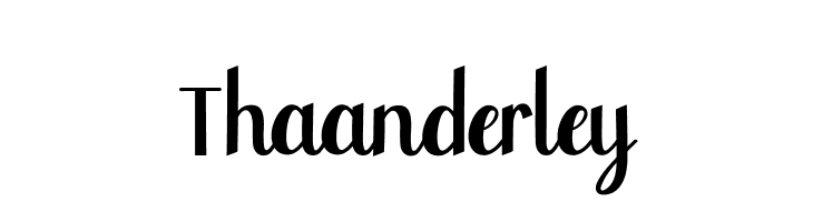 Thaanderley  免费字体下载