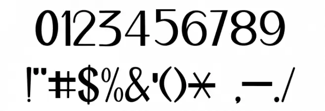 Thaanderley Font OTHER CHARS