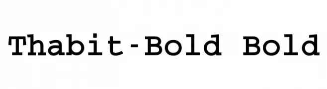 Thabit-Bold Bold  Fuentes Gratis Descargar