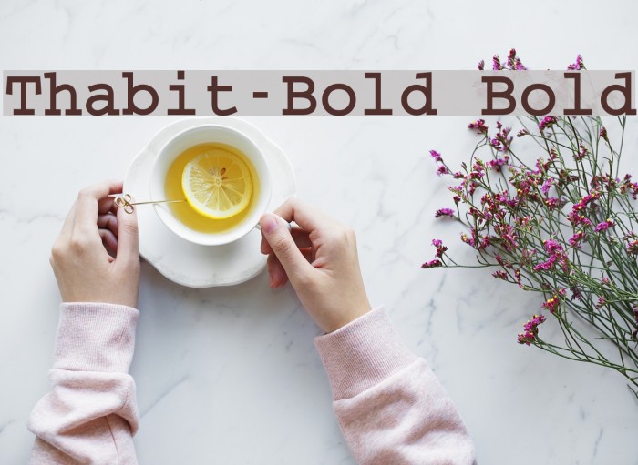 Thabit-Bold Bold Font examples