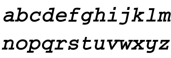 Thabit-Bold-Oblique Bold Oblique Font LOWERCASE