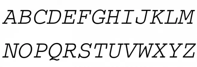 Thabit-Oblique Oblique Schriftart Groß