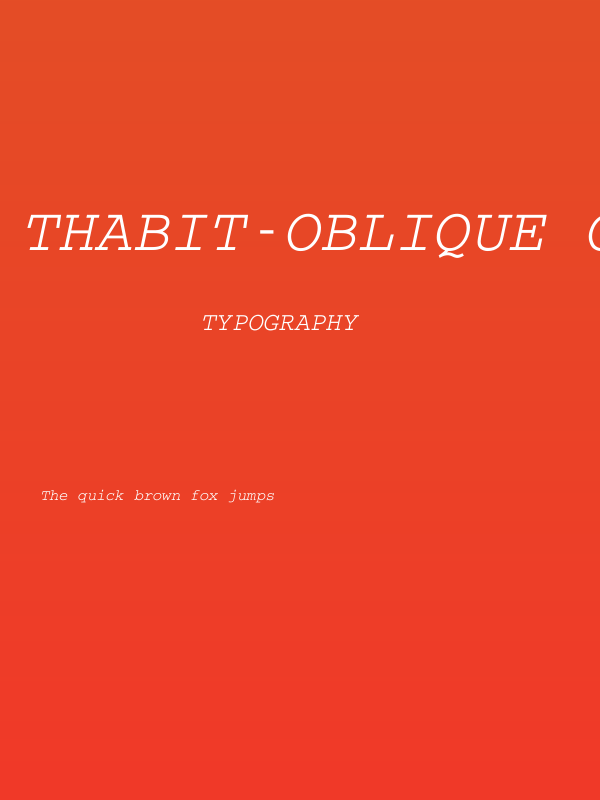 Thabit-Oblique Oblique Poster