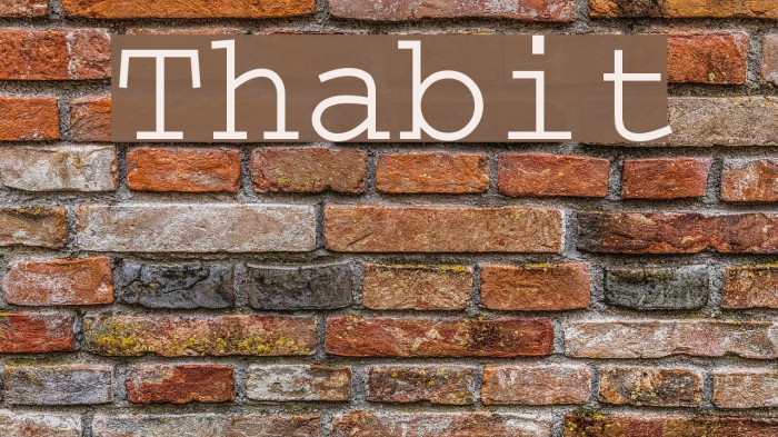 Thabit Font examples
