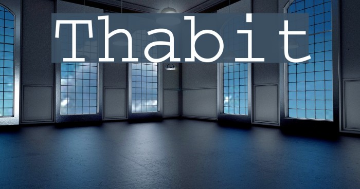 Thabit Font examples