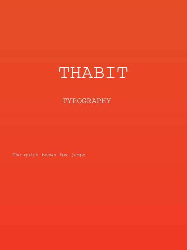 Thabit Poster