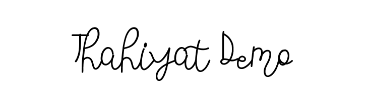 Thahiyat Demo  Free Fonts Download