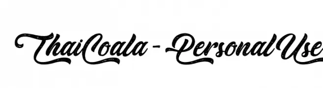 Thai Coala - Personal Use  Frei Schriftart Herunterladen