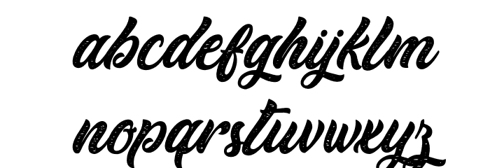 Thai Coala - Personal Use Font LOWERCASE