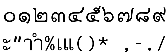Thai7BangkokSSK Font OTHER CHARS