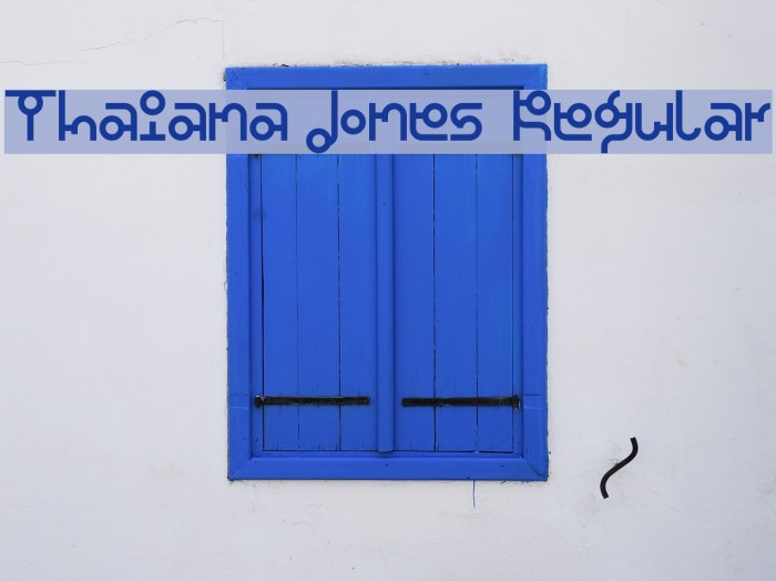 Thaiana Jones Regular Font examples